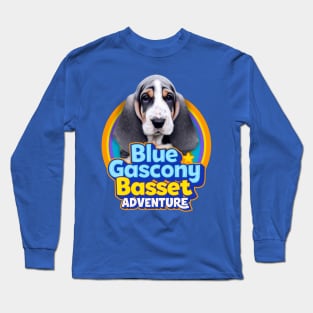 Blue Gascony Basset Long Sleeve T-Shirt
